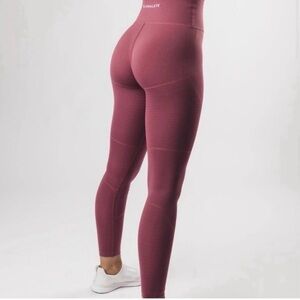 Alphalete OG Revival High-Waist Leggings dark pink large